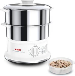 Seb Cuiseur Vapeur série Convenient 2 bols inox, Capacité bol 6 L
Appareils de cuisson sains pour bébé