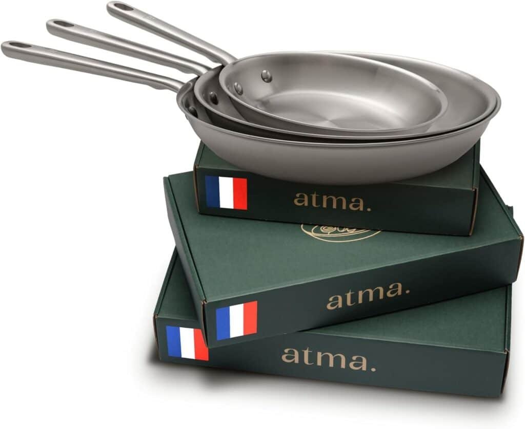 atma lot poeles inox