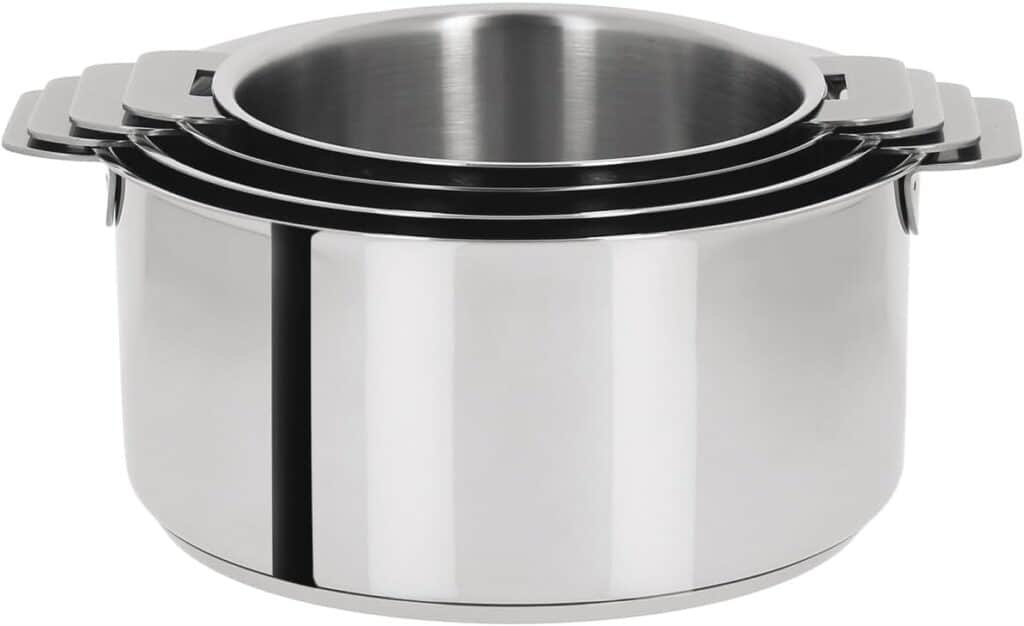 cristel lot casseroles inox