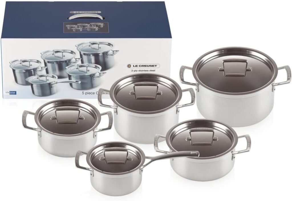 lecreuset lot faitouts 10 inox
